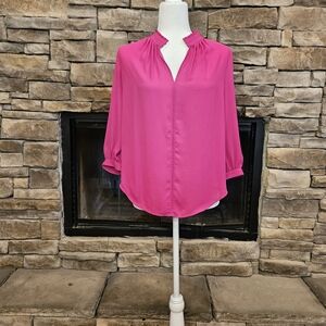 Worthington Fuchsia Blouse